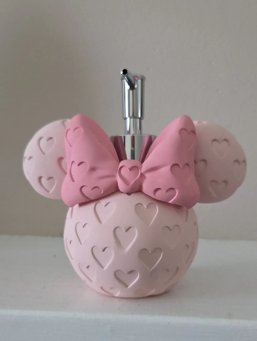 Minnie-Style Heart Bow Soap Dispenser